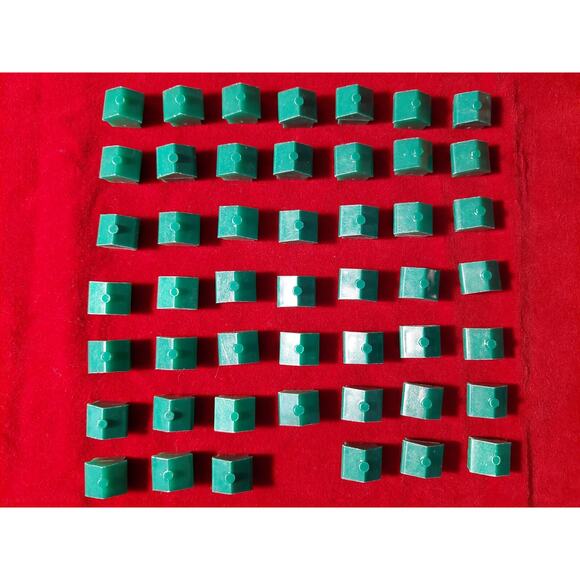 Monopoly Replacement Pieces including 24 Hotels - 48 Houses - 2 Dice - 8 Tokens - Picture 5 of 16